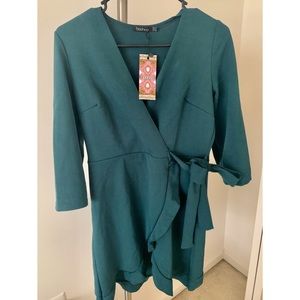 Semi Formal Tie Wrap Skater Dress